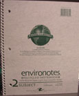 2 Subject Notebook Recycled