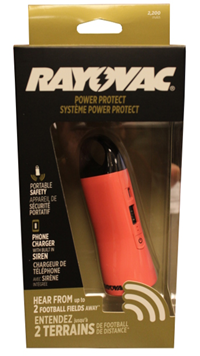 Rayovac Power Protect Siren Usb Phone Charger